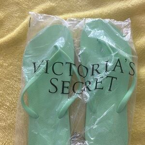 Victoria's Secret Mint Green Flip Flops